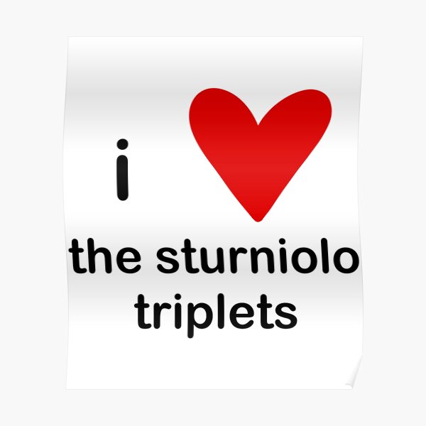 i love the sturniolo triplets     Poster RB1412 product Offical sturniolo triplets Merch