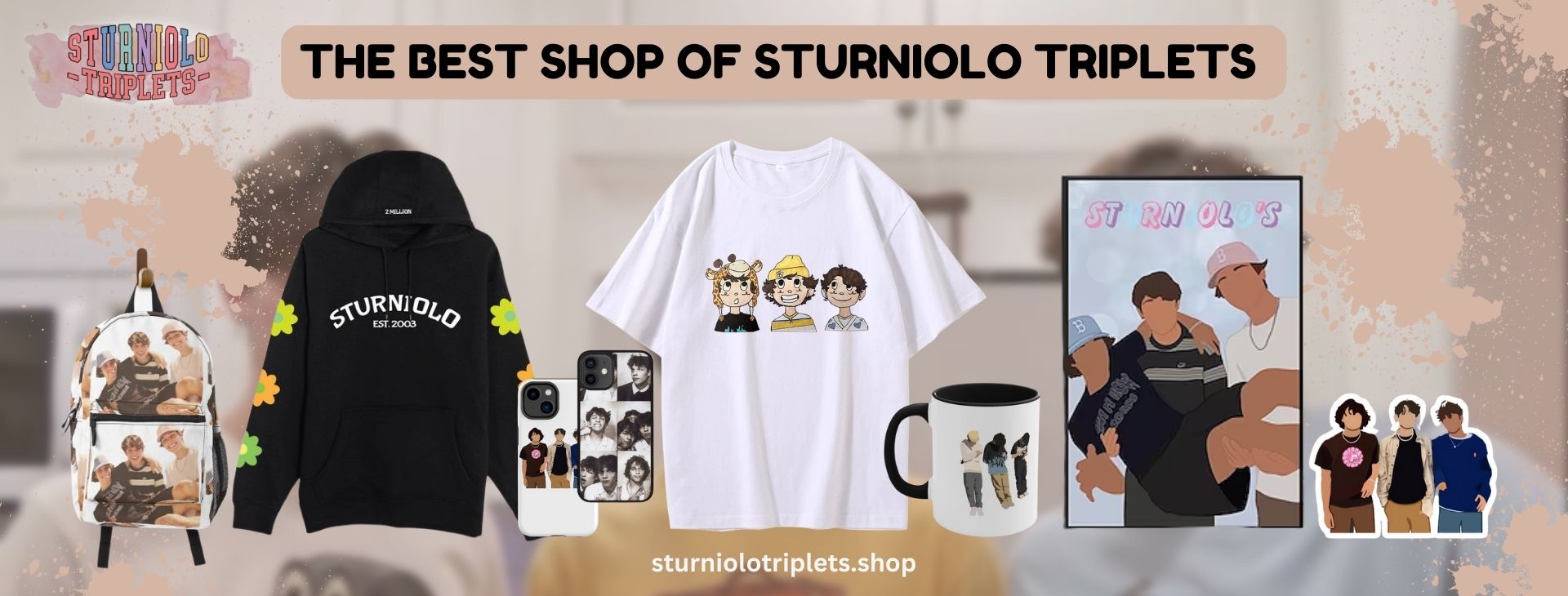 sturniolo triplets Store Banner - Sturniolo Triplets Shop